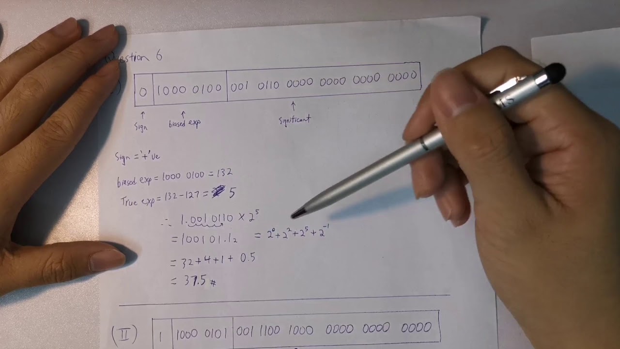 Convert IEEE 32bit floating point format to decimal