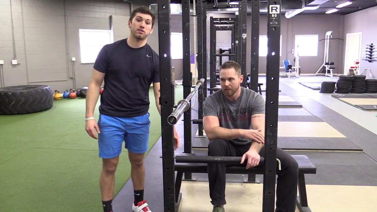 Setting the Pins for the Bench Press and Squat in a Power Rack