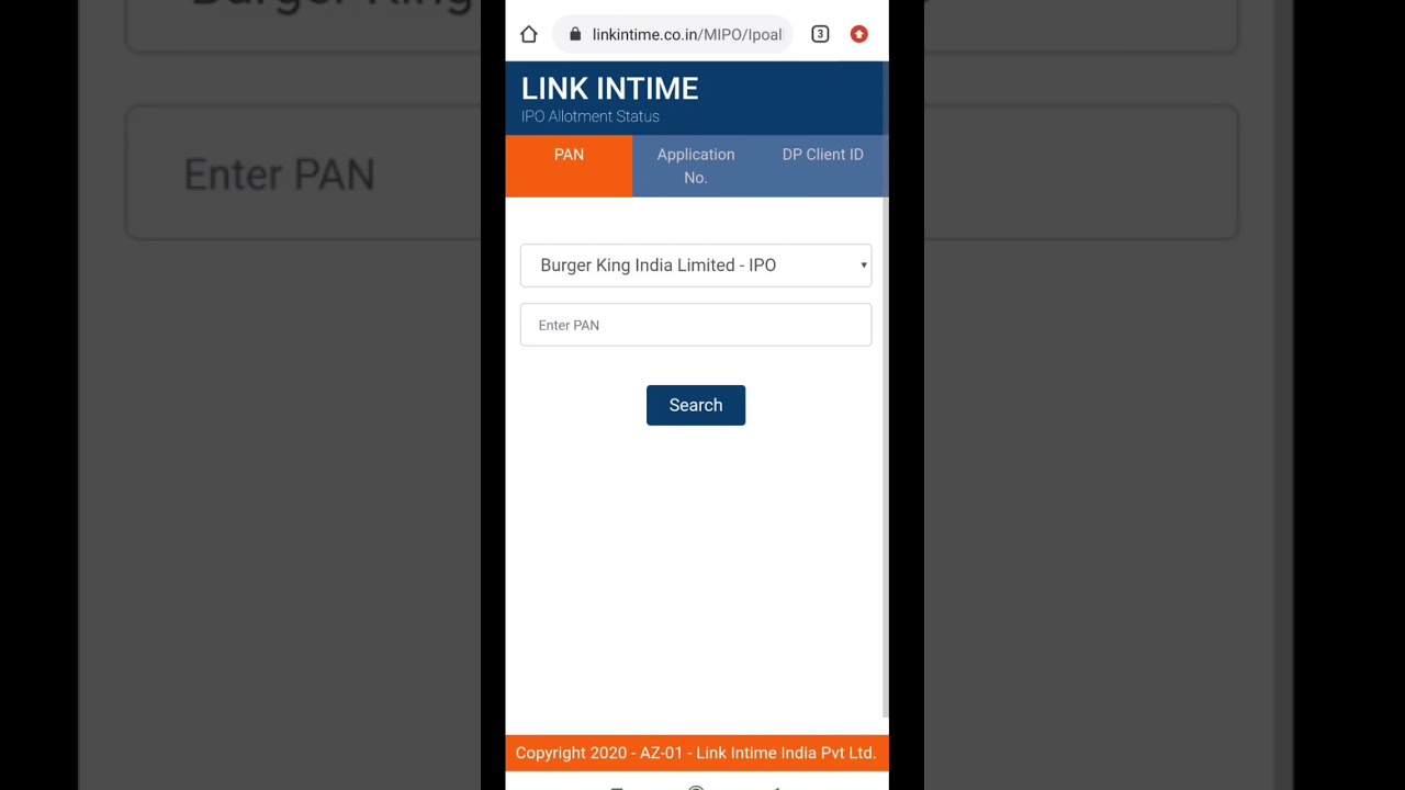 IRFC IPO Allotment Status On Link Intime | Check IPO Allotment On #LinkInTime |