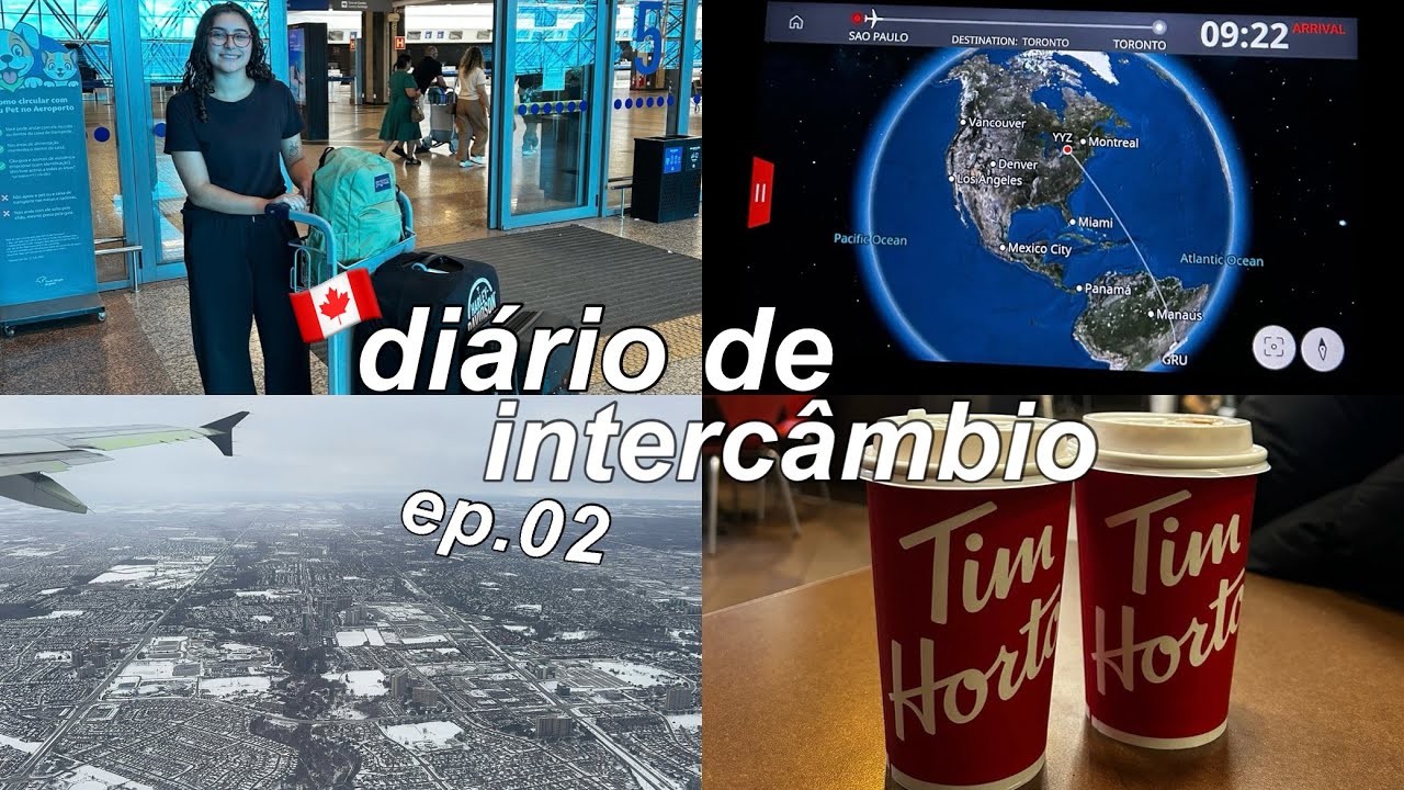 diário de intercâmbio ep. 02 || aeroporto, voo atrasado e meu primeiro dia no canadá 🇨🇦 