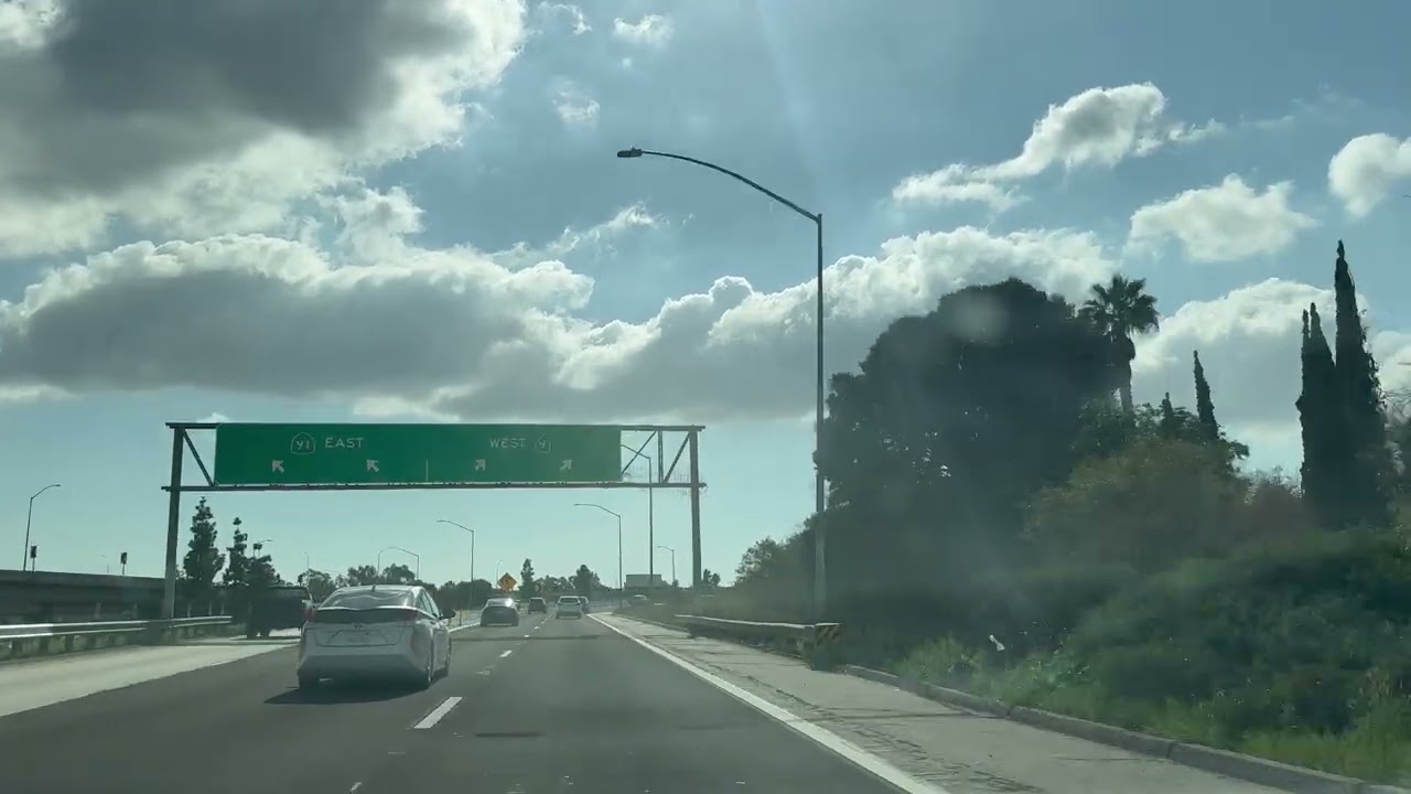 605 Northbound San Gabriel River Freeway at Tonibar St UC City of Norwalk January 24, 2026 of 4K