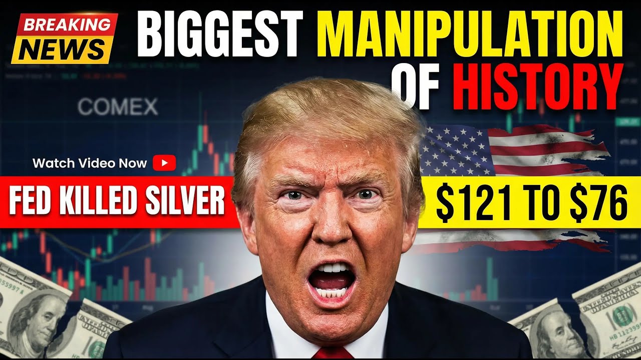 IT’S OVER:  Biggest Manipulation Trump's FED Pick Just Crashed Silver (37% DROP)