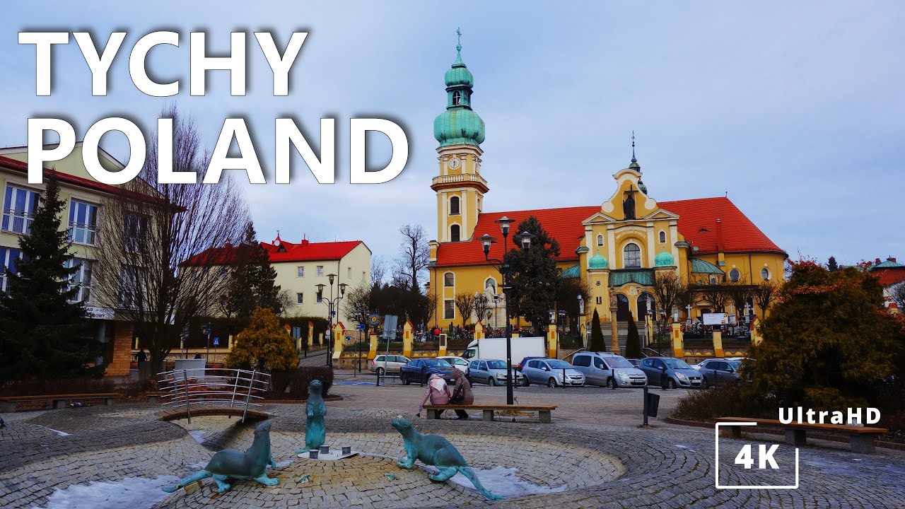 What to see in Tychy, Poland? City Center  | 4K Tour | Co zobaczyć w Tychach, Polska? Centrum miasta