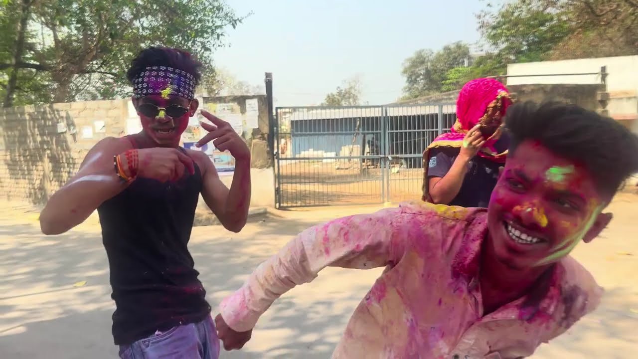 Holi vlog mathpurena 😂#mathpurenavlogs #Holi #chhattisgarh 