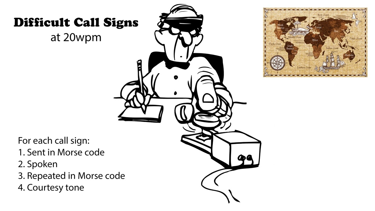 Difficult Call Signs - 20wpm
