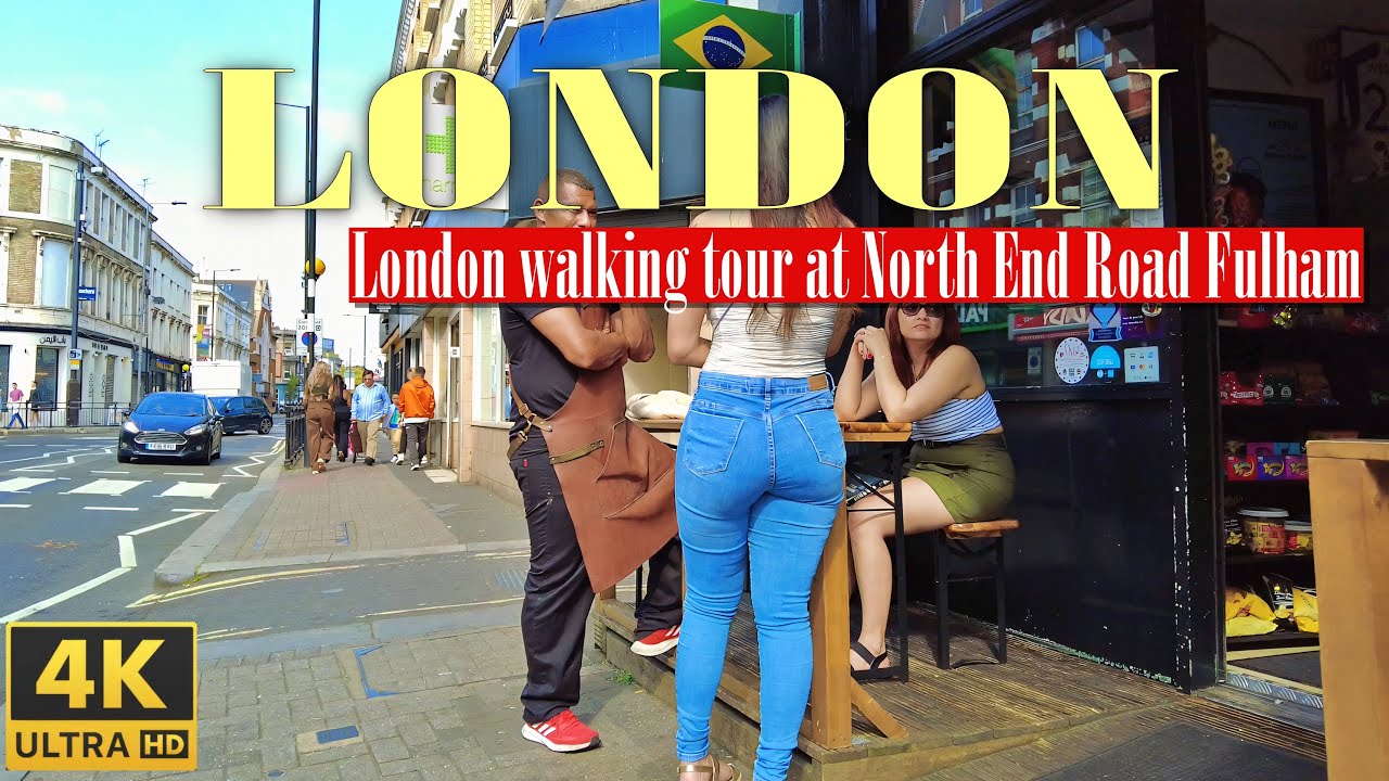 London Walking Tour in 4K | North End Road Market, Fulham&rsquo;s Local Street Life