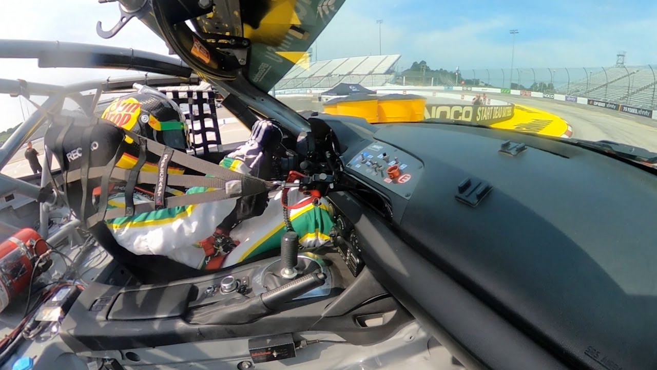 IN CAR CAMERA - DALE EARNHARDT JR DRIVING MAZDA MX-5 AT MARTINSVILLE