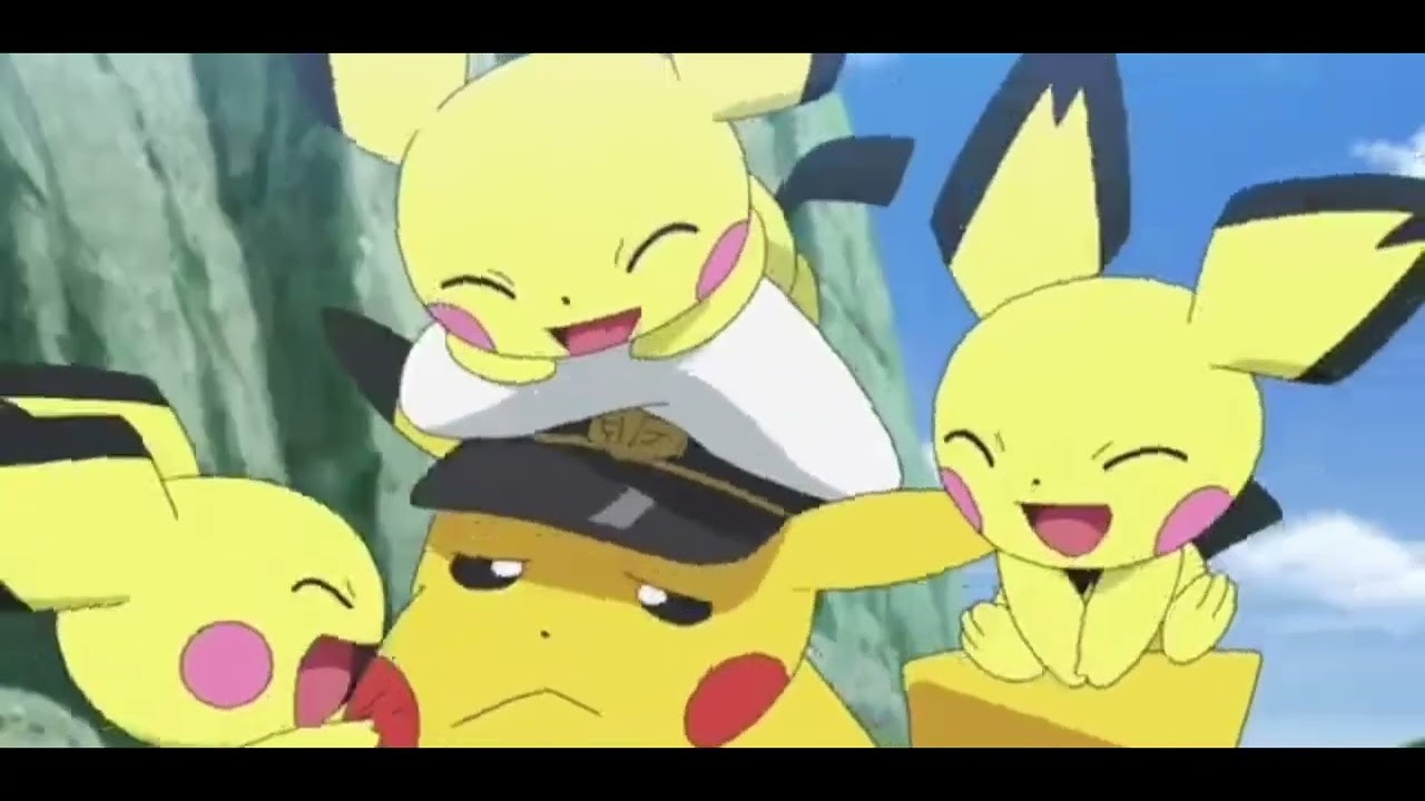 captain pikachu sneeze before vs after - pokemon horizon englishsub