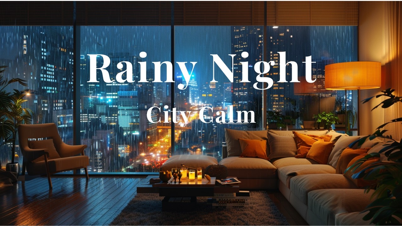 Rainy Night in the City ｜ 1 Hour Lofi for Calm Focus 🌙