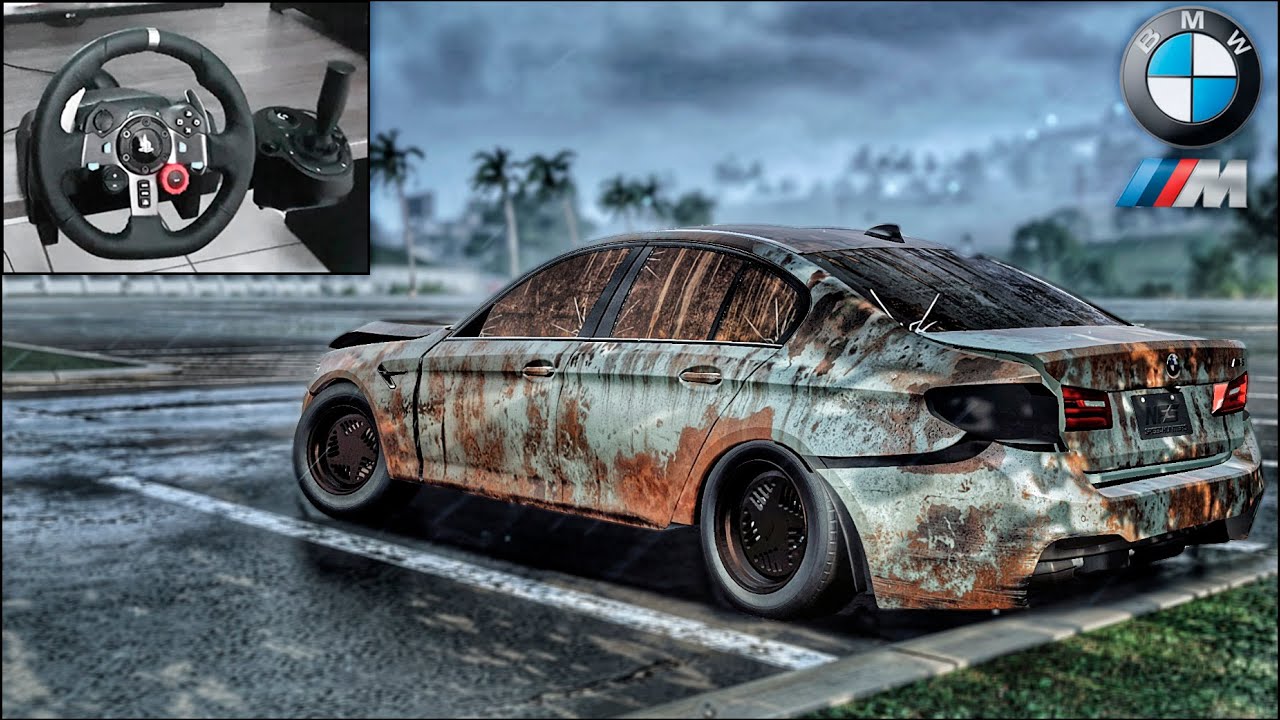 Rebuilding a BMW M5 (F90) - NFS HEAT - LOGITECH G29 Gameplay