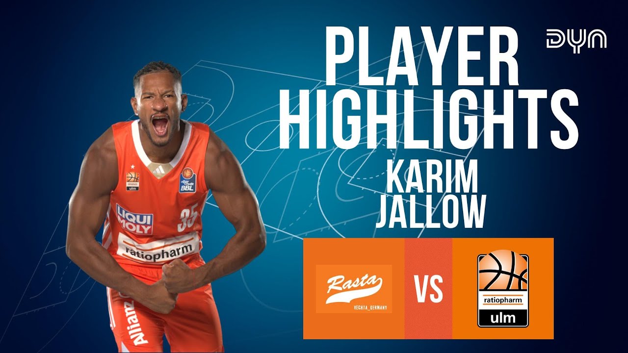 Heftige Leistung!🥵 Karim Jallow vs. RASTA Vechta | easyCredit BBL | Dyn Basketball
