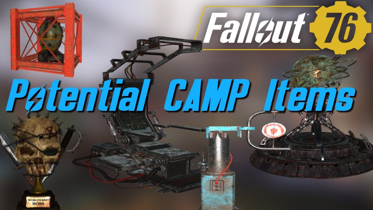 Fallout 76 - Potential CAMP Items - Datamine