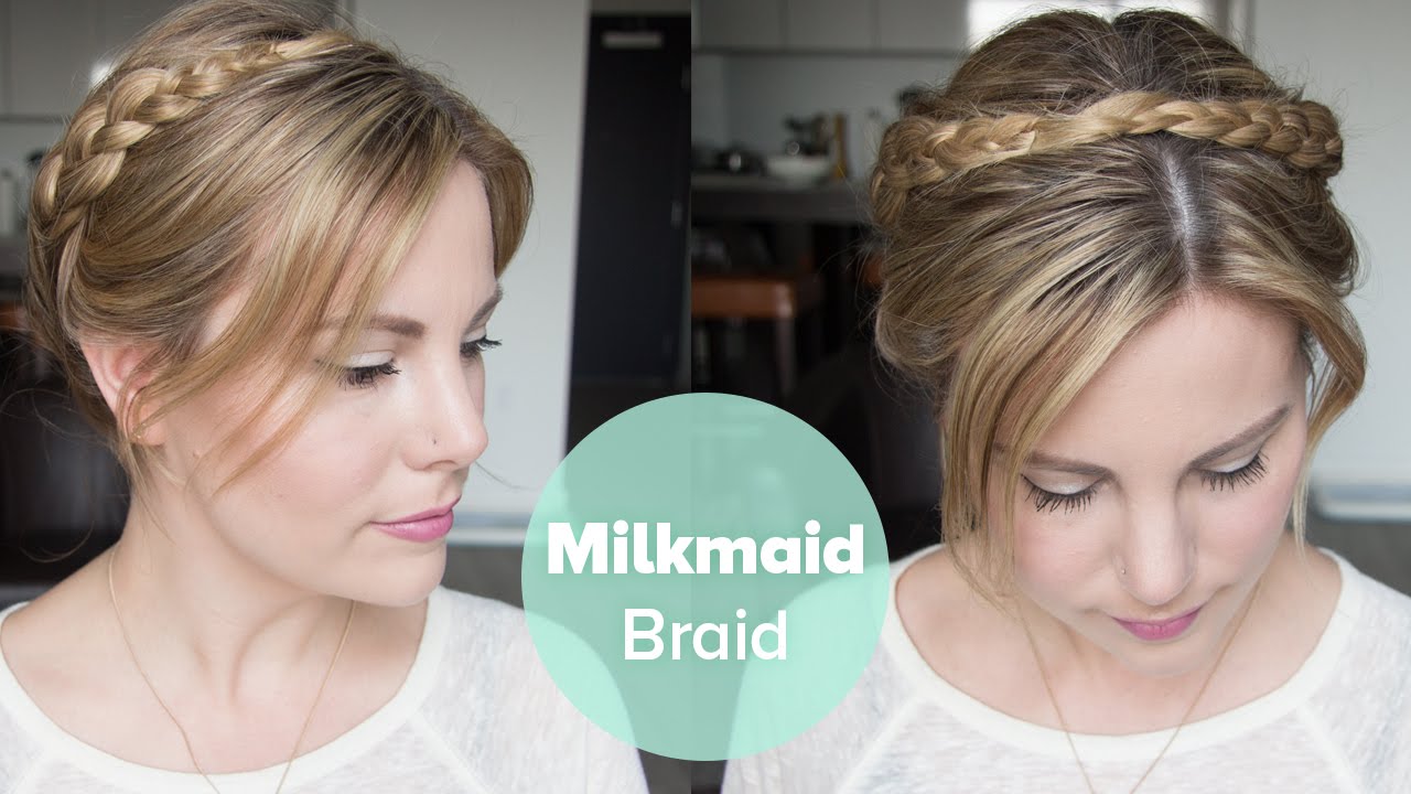 Tutorial: Milkmaid Braid for Short Hair