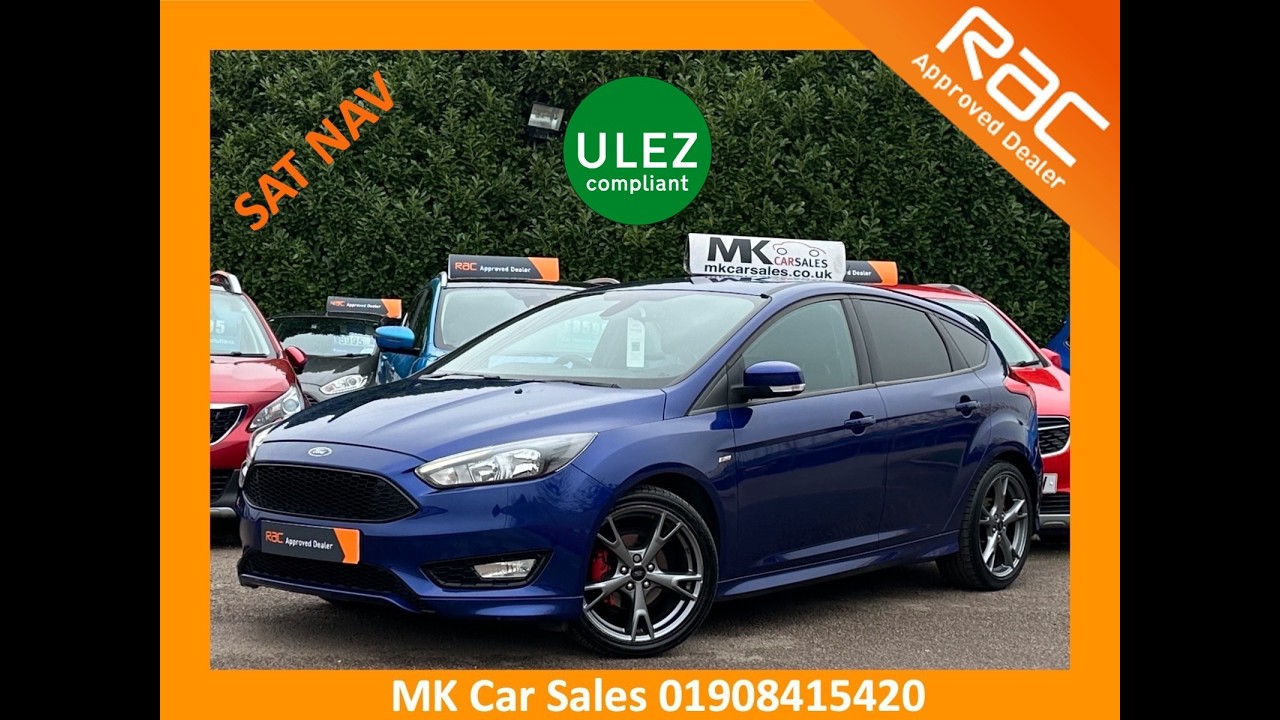 2018 Ford Focus ST-Line X 1.0 EcoBoost 140 Deep Impact Blue HS18HUO MK Car Sales.
