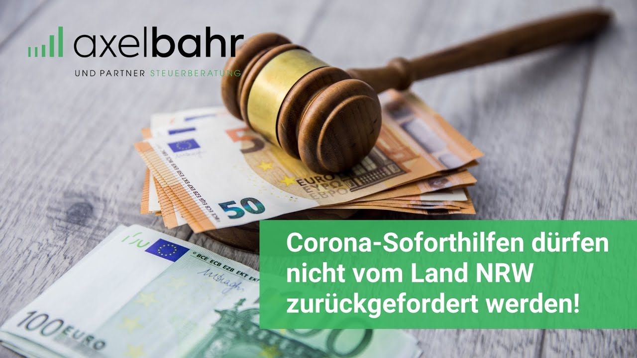 BÄÄM! Corona-Soforthilfen dürfen NICHT vom Land NRW zurückgefordert werden!