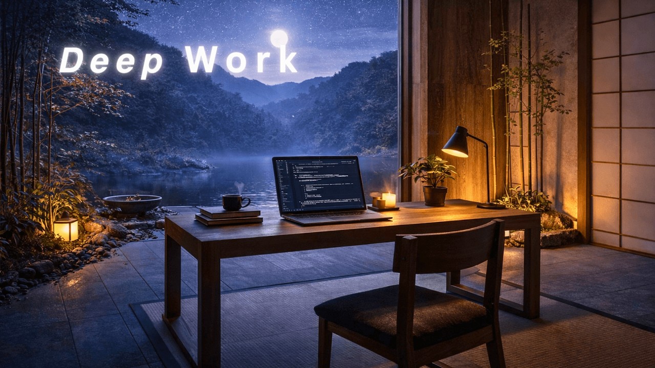 Deep Work Music | Zen × Trap Heavy Bass | Night Study & Focus (2 Hours)
