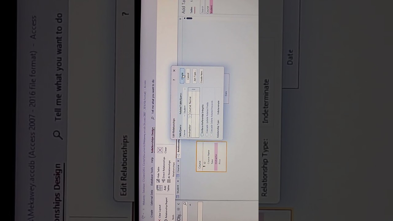 طريقة عمل Form علي برنامج Microsoft Access | Data Base  