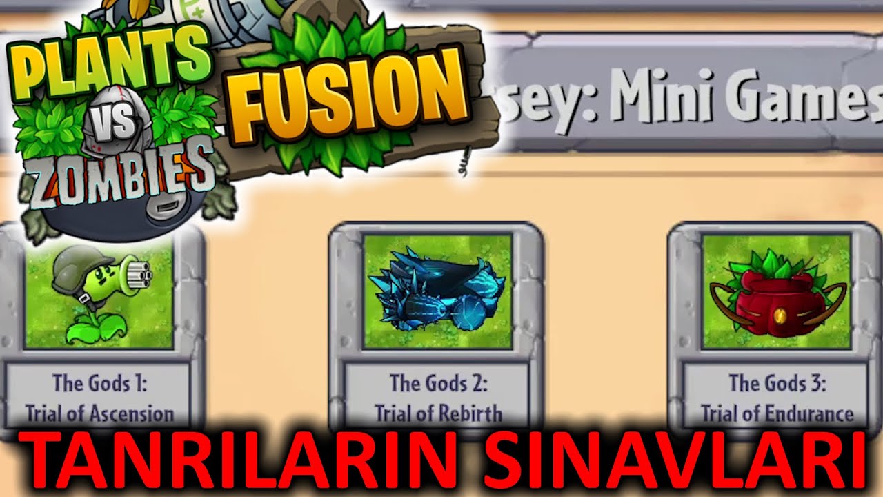 PvZ Fusion - TANRILARIN SINAVLARI! (Odyssey: Mini Oyun: 2-4) [Türkçe]