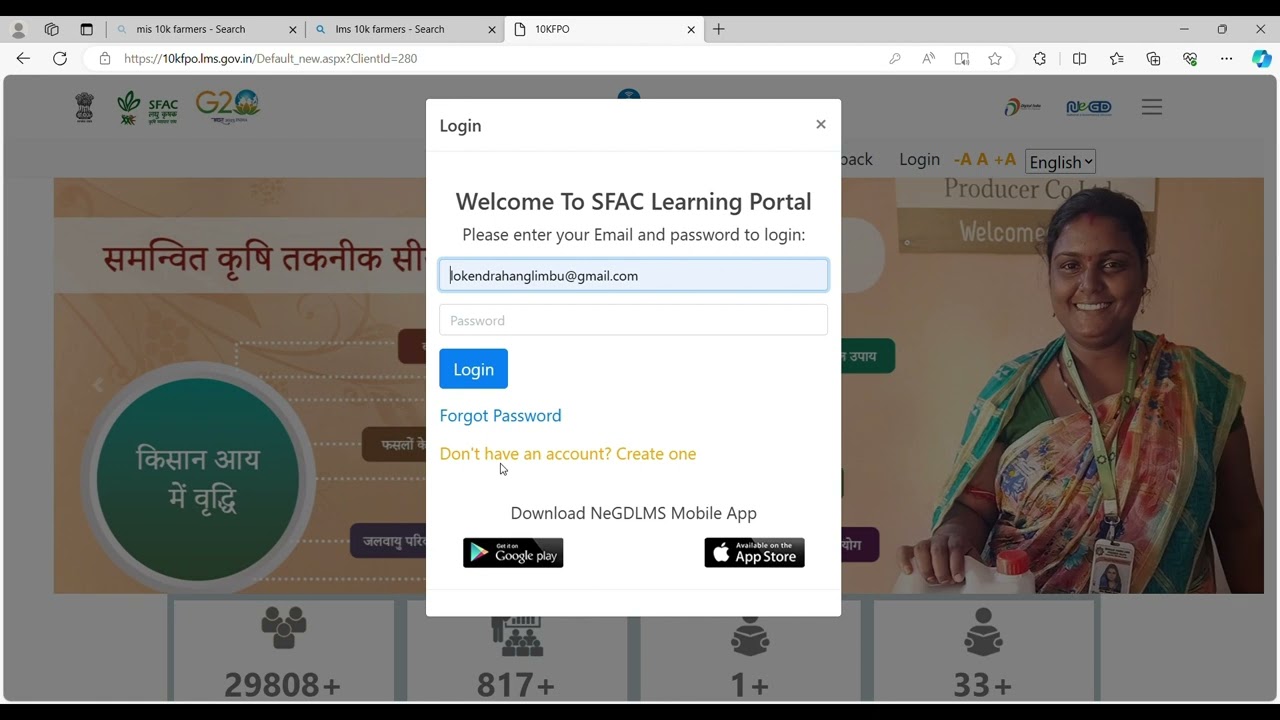 How to get a certificate from the LMS portal. #FPO #FPC #10K_FARMERS