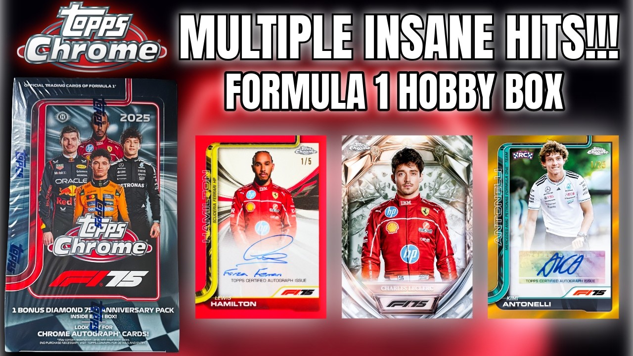 This Might Be My BEST Hobby Box Ever… Topps F1 Chrome 2025 #toppschromef1 #sportscards #formula1