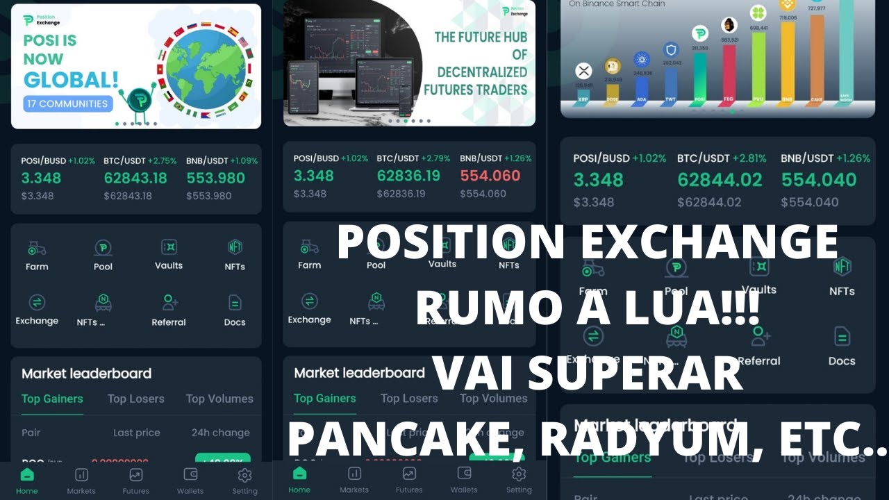 POSITION EXCHANGE VAI A LUA E VAI SUPERAR PANCAKE, RADYUM E OUTRAS!!! NOVO APP EM FASE TESTE!!!!