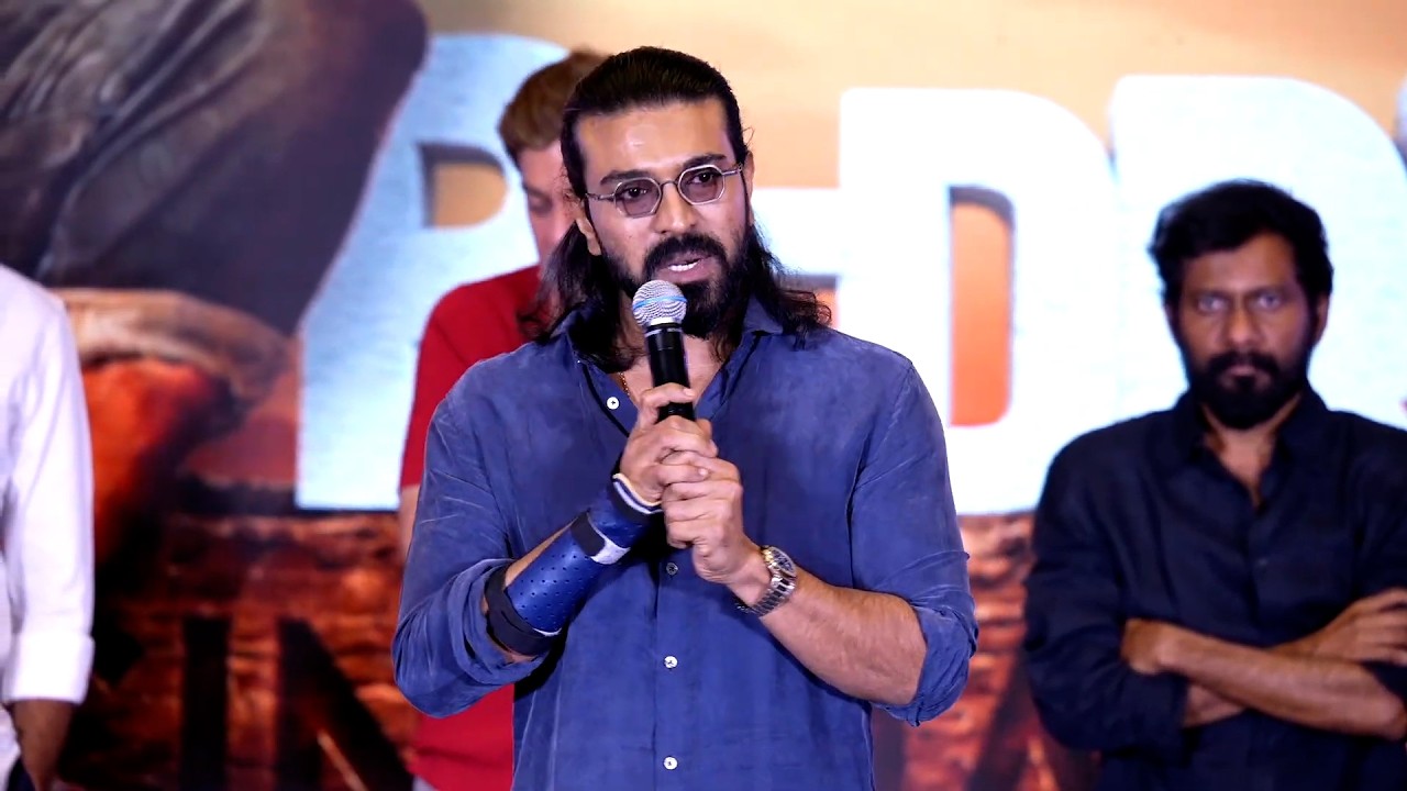 Mega Powerstar Ram Charan Emotional Speech @ #Peddi Movie Success Meet || MTB