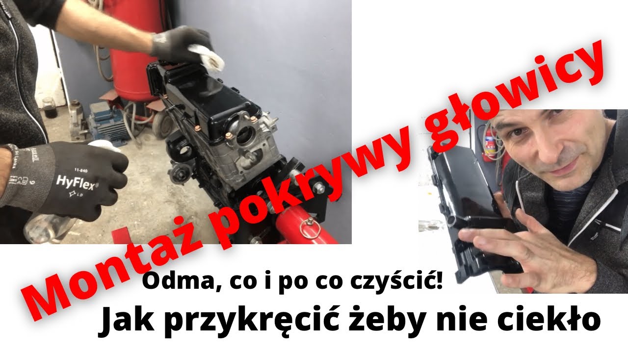 Montaż pokrywy głowicy