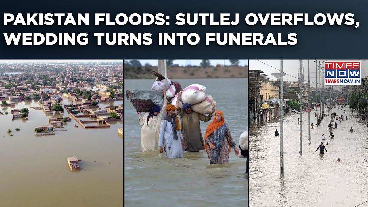 Pakistan Floods: Sutlej Overflows| 72 Kasur Villages Evacuated| Wedding Ceremony Turns Into Funerals
