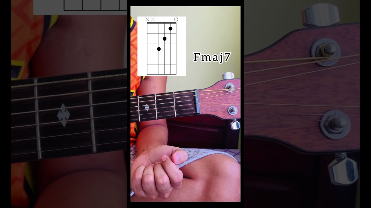 Easy guitar chord for beginners (Fmaj7) #guitar #guitartutorial #guitarlesson #music