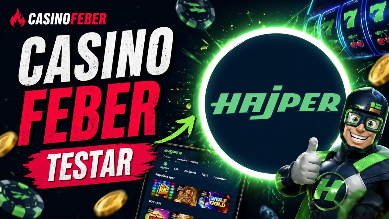 Vi testar Hajper Casino - Ins&auml;ttning, spelupplevelse & uttag