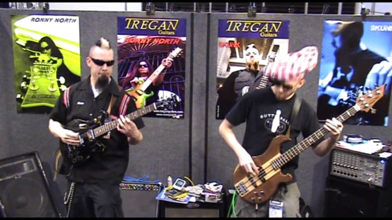 TLM - Skunk & Chef Bull R.D. Demo Tregan Guitars at NAMM 2009