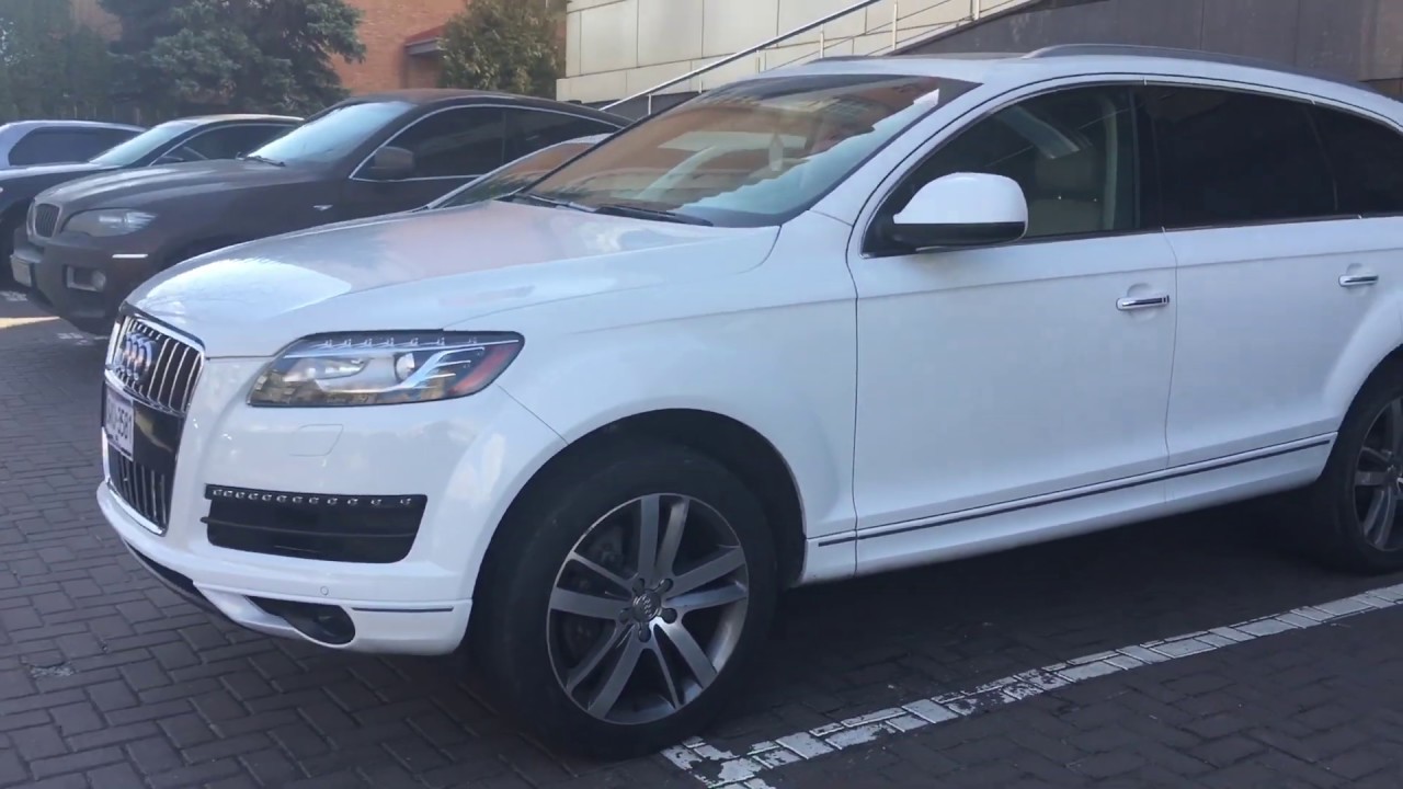 Семиместный Audi Q7 2014 года с аукциона США, после ремонта в Киеве