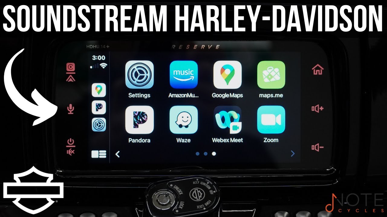 Установка головного устройства Soundstream Reserve Harley-Davidson (HDHU.14) | Harley-Davidson 2014+
