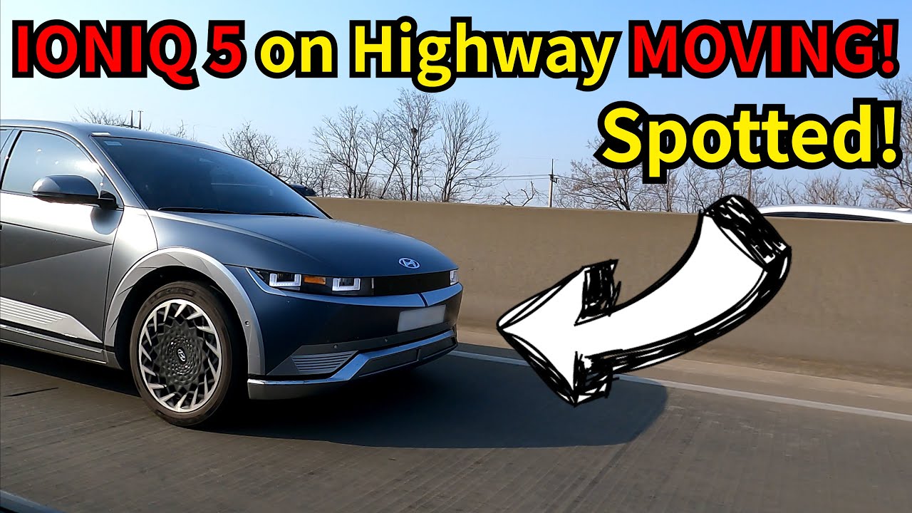 IONIQ 5 на шоссе В ДВИЖЕНИИ! Наконец-то заметили!