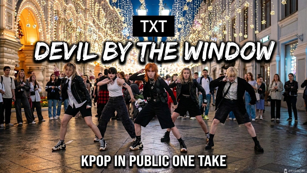 [K-POP IN PUBLIC ONE TAKE SIDE CAM] TXT - Devil by the Window | Cover practice by TRAPNESS