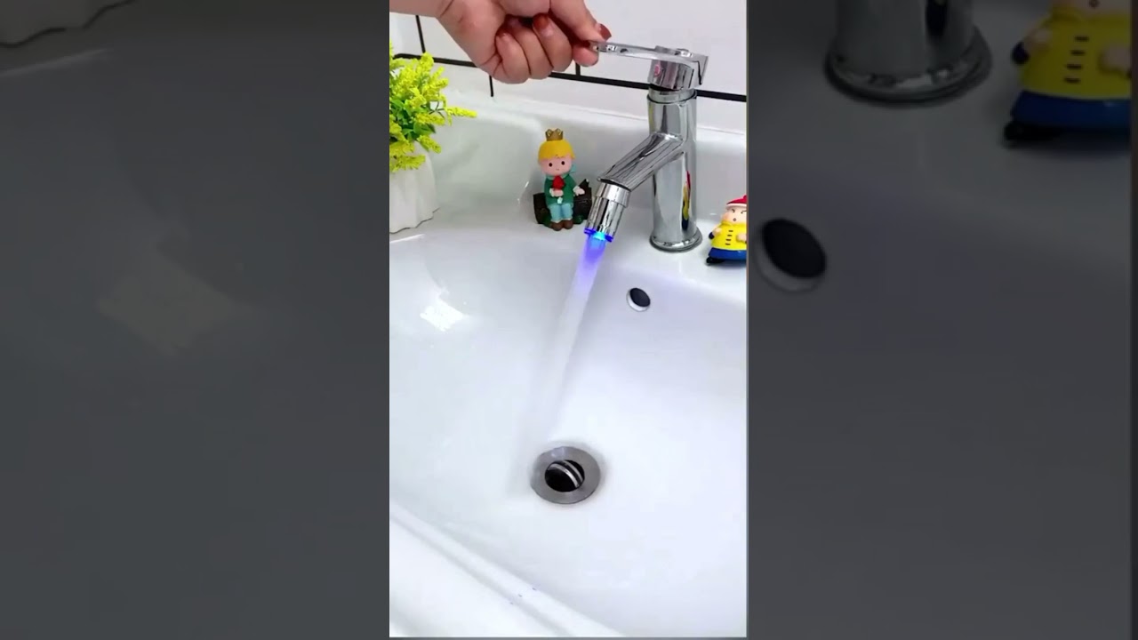 automatic tap faucet led light #shorts