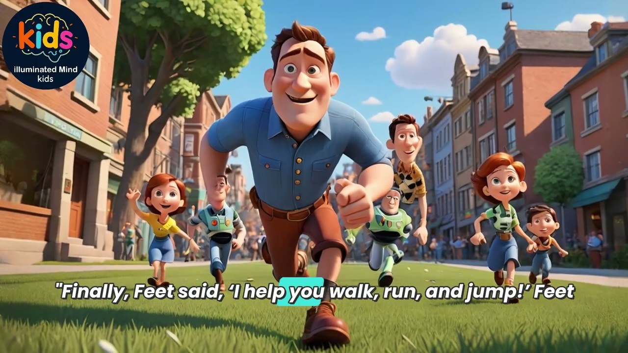 The Body Family's Big Teamwork Adventure! | Fun Learning for Kids | Head, Arms, Legs & Feet! 🧠💪