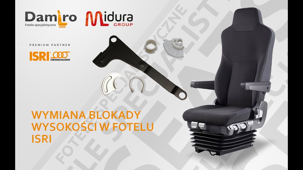 Wymiana blokady wysokości w fotelu ISRI , wymiana zębatek przy zaworze regulacji wysokości fotela