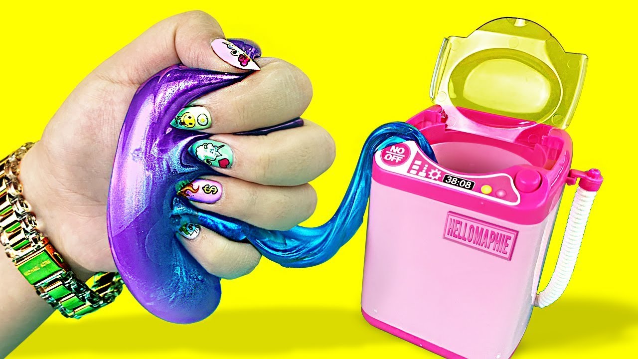 Haciendo SLIME en MINI LAVADORA con MAPHIE!