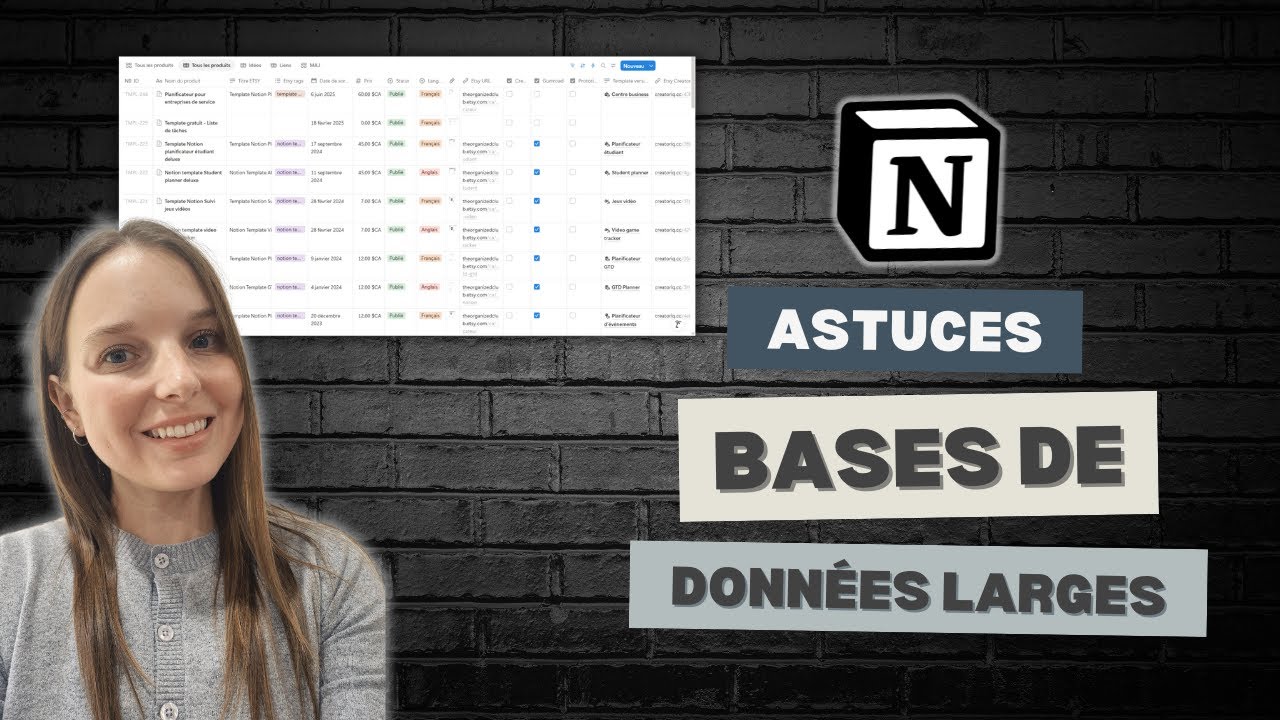 8 astuces pour mieux naviguer dans des bases de données Notion trop larges