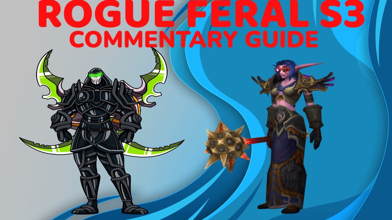 Gladiator Rogue Feral 2v2 Commentary (Classic WoW) Season 3 TBC