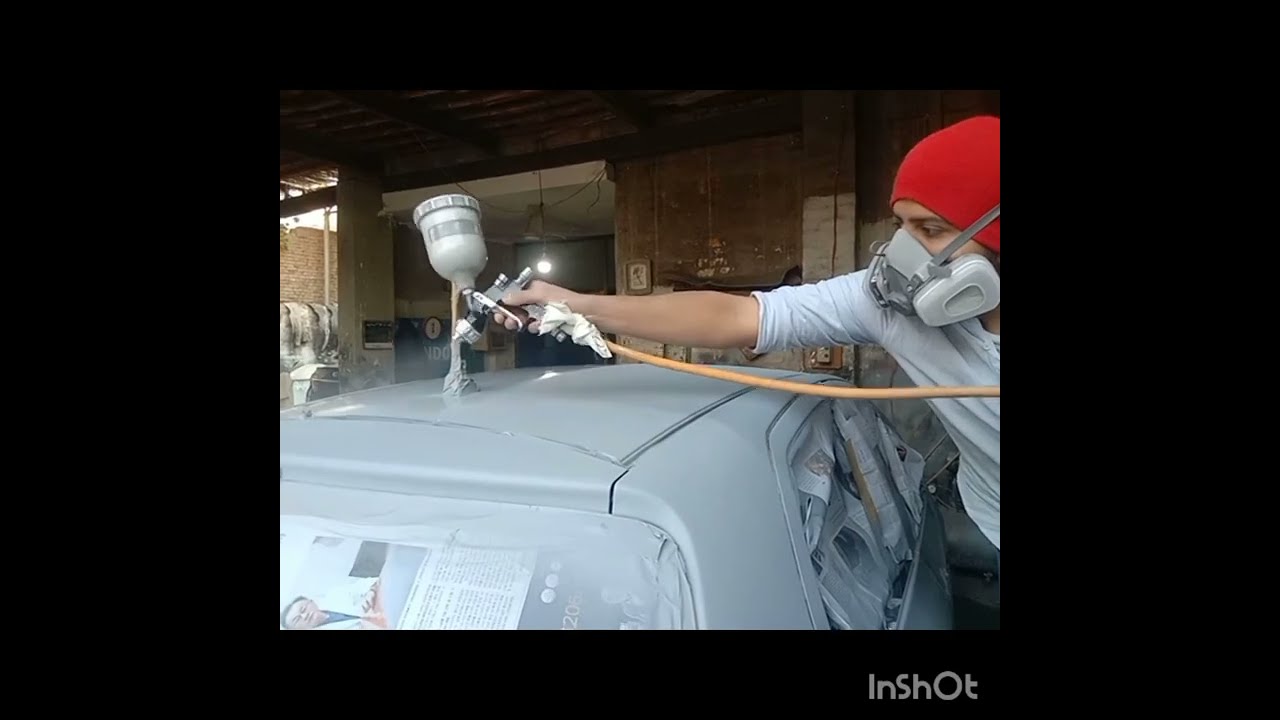 Toyota vitz full danting painting @Manzoor autos