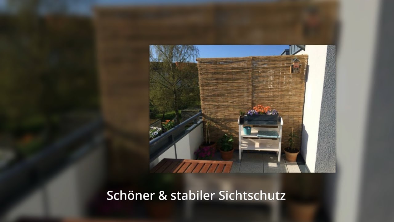 Bambus Sichtschutz selber bauen