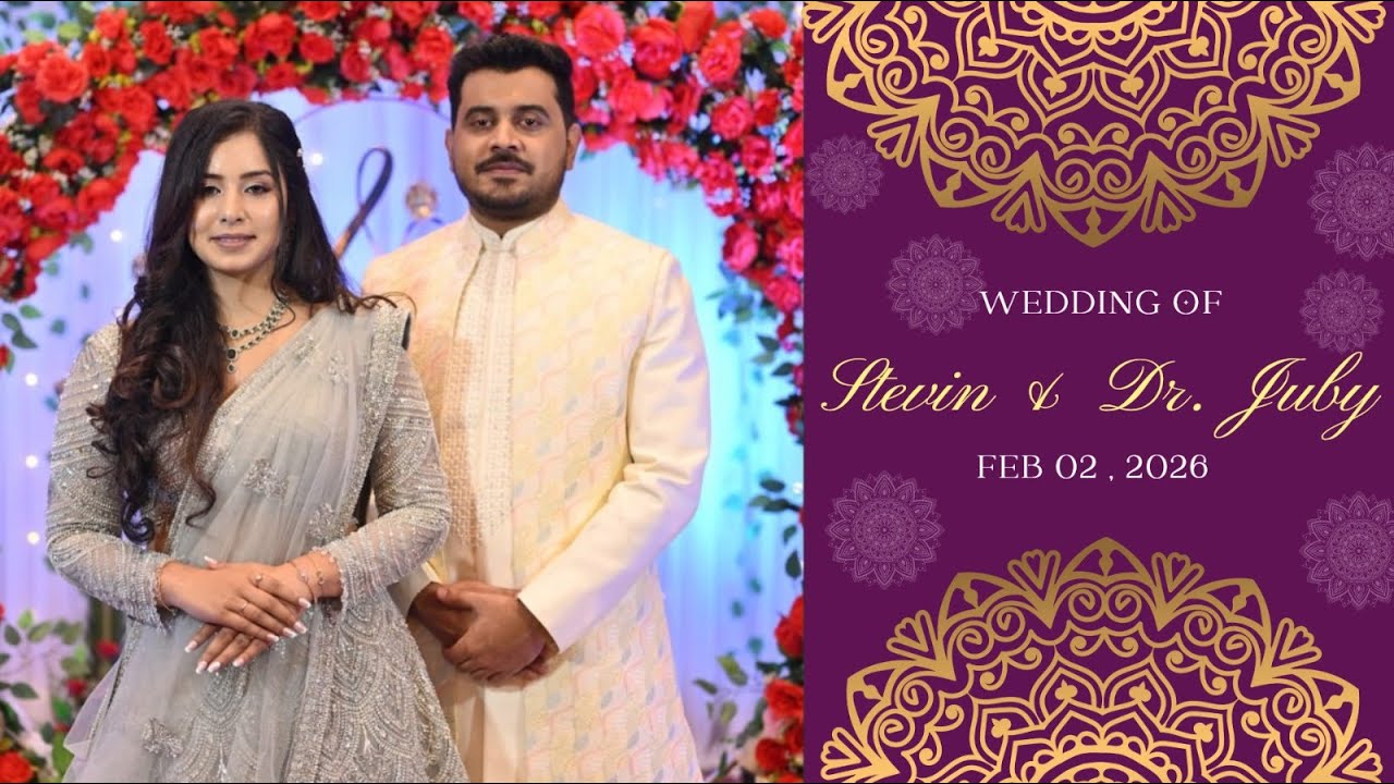 Holy Matrimony: Stevin George with Dr. Juby Varghese