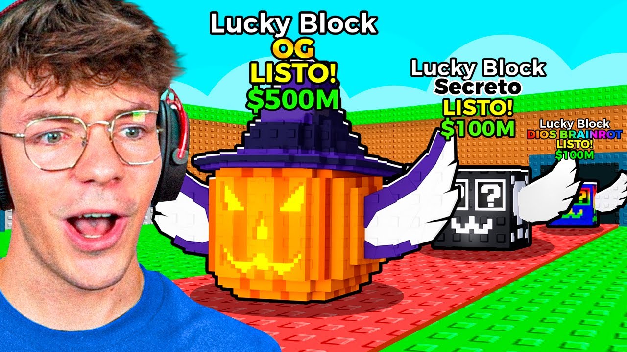 De 0$ a 1$ TRILLÓN Con SÓLO LUCKY BLOCKS!
