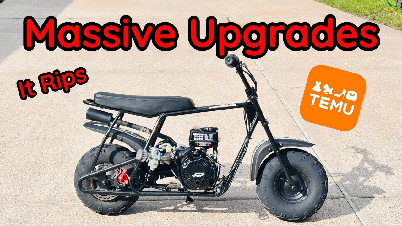 Temu FRP Mini Bike Gets Some Huge Upgrades! (left me stranded)