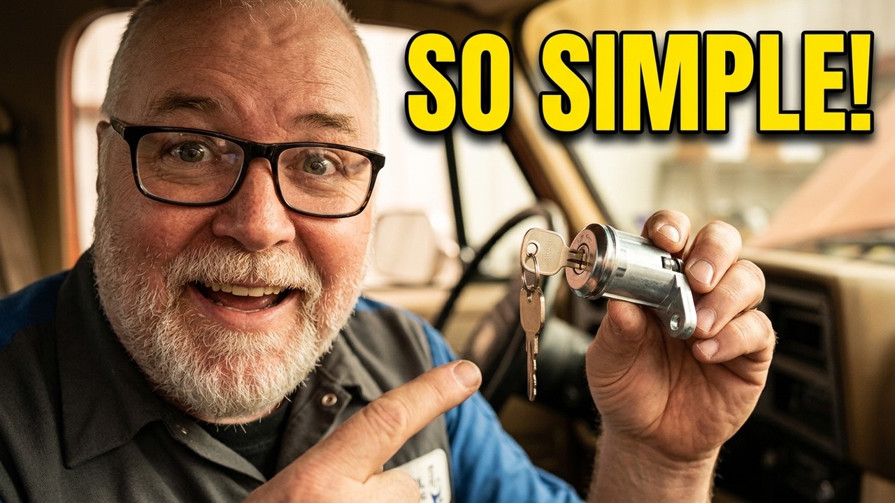 Ford F350 Ignition Lock Cylinder Replacement. Ford Dodge Chevy GMC. Starting Problems