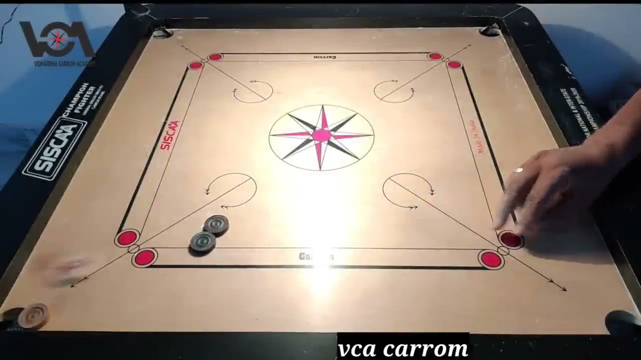 #Carrom official  hard trick shots carrom board trick best carrom board #