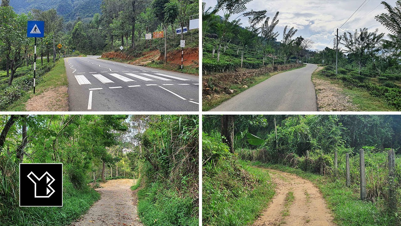 Roads Winding Through Scenic Highlands of Sri Lanka