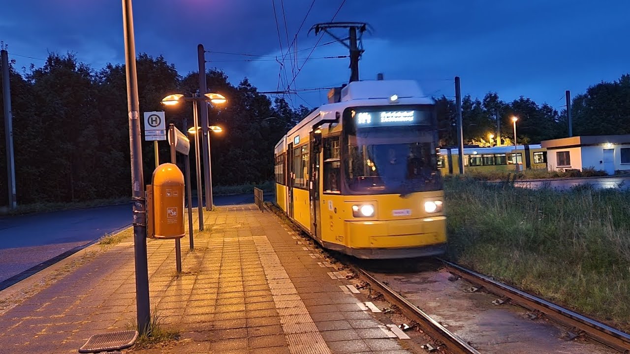 Mitfahrt in der M4 von Falkenberg bis Betriebshof Lichtenberg im GT6NO 1237-B